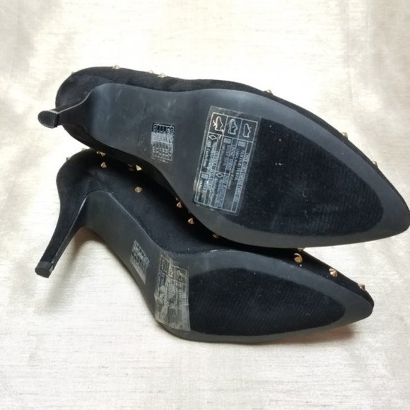 Forever 21 Studded Faux Suede Ankle Boots, sz 7.5 - Picture 4 of 5